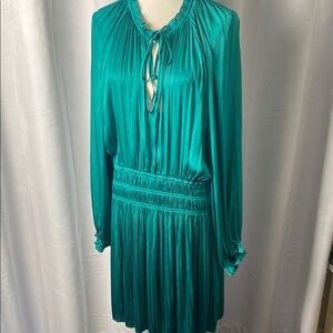 CURRENT AIR by Anthropology pleated dress.